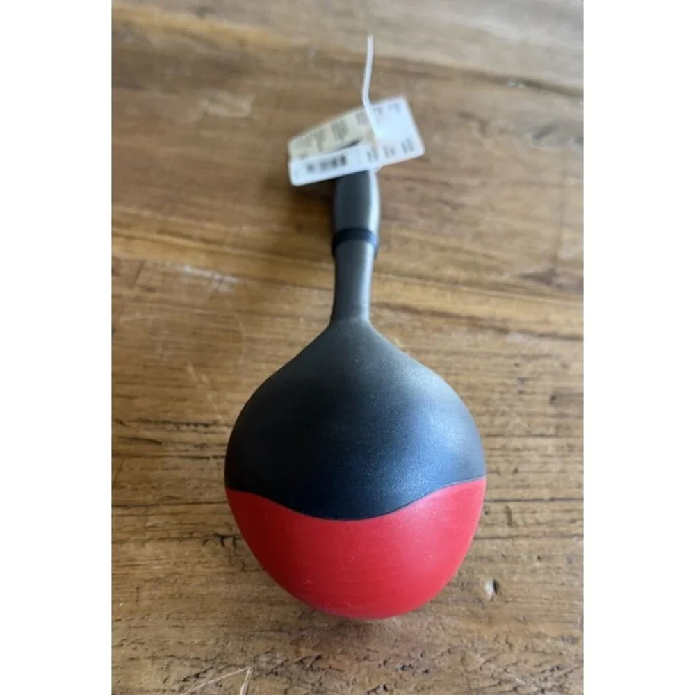 Le Creuset Revolution Bi-Material Ladle 4 oz 12.4 in Cerise Black NEW NWT